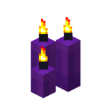 Три фиолетовые свечи (горящие).png